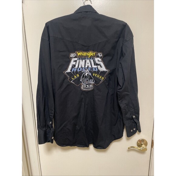 Wrangler 2010 Rodeo PRCA Las Vegas National Finals Western Button Down Shirt - M - Picture 6 of 7
